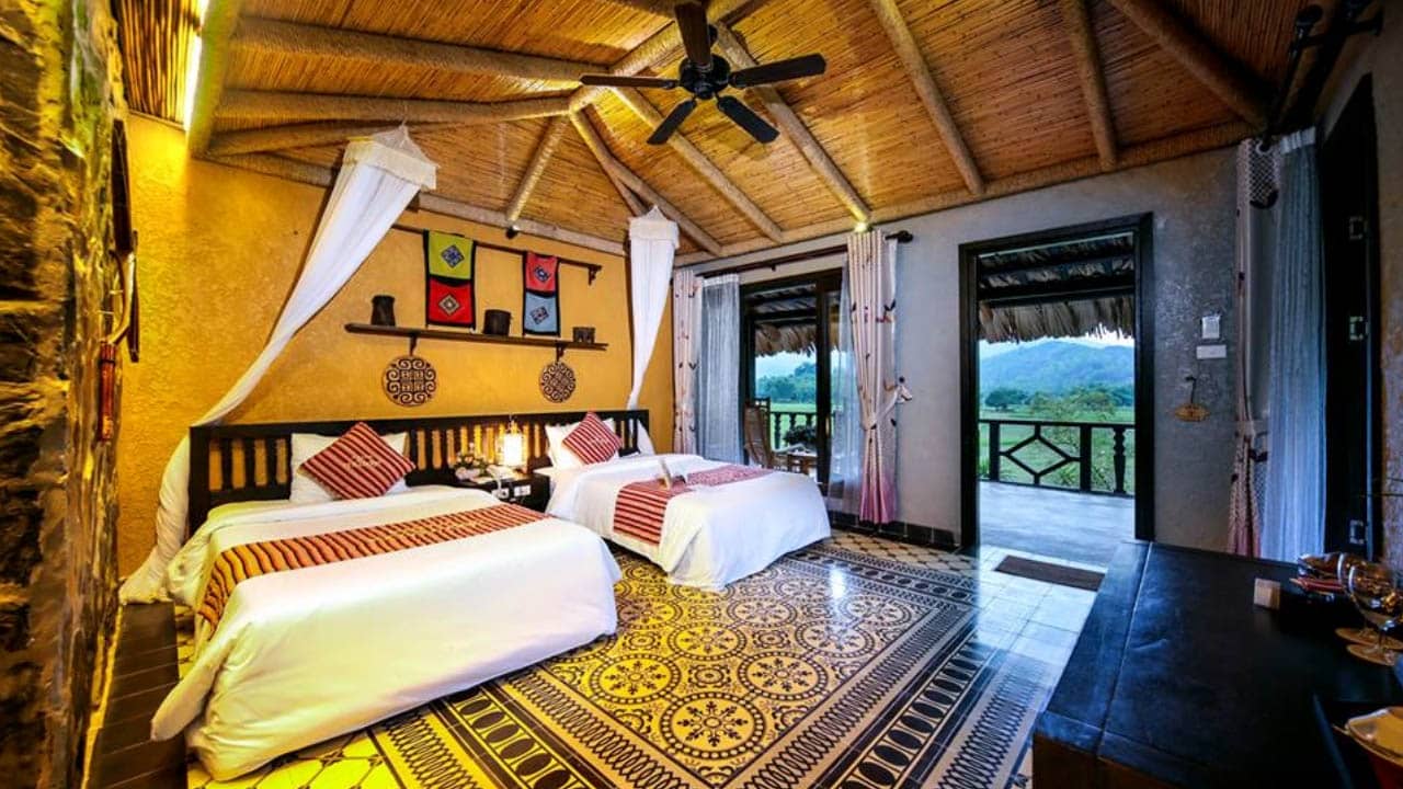 Phòng Family tại Mai Châu Ecolodge